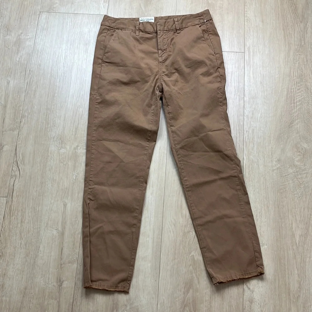 NEW! NILI LOTAN EAST HAMPTON PANT DARK BROWN, SIZE 2 0961